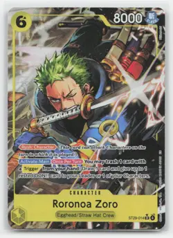One Piece - Roronoa Zoro (Full Art) Foil - ST29-014 - NM - Image 1