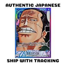 ONE PIECE TCG JAPANESE AUTHENTIC OP01-062 Crocodile L Leader Alt Art Parallel - Image 1