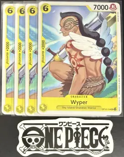 4 x One Piece OP12-114 UC Wyper - ENG - Regular - Playset - NM/M - Image 1