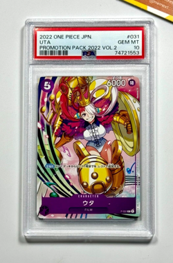 One Piece PSA 10 Uta #031 Promotion Pack Vol 2 2022 Japanese - Image 1