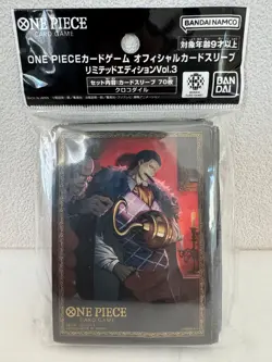 ONE PIECE Card Game Official Sleeves Crocodile Limited Edition 70pcs Bandai - Image 1