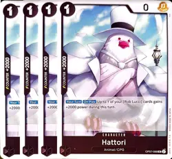 One Piece TCG - 4er Playset - OP07-088 Hattori UC/EN/NM - Image 1