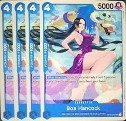 One Piece TCG - 4er Playset - OP02-059 Boa Hancock UC/EN/NM - Image 1