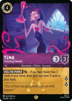 YZMA - Conniving Chemist Legendary #56/204 EN 6 Disney Lorcana AZURITE SEA 2024 - Image 1