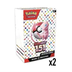 (2) Pokemon 151 Scarlet Violet Booster Bundle English TCG Sealed LOT OF 2 - Image 1