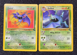 1x Pokemon Trading Card Game TCG Fossil Zubat & Golbat 34/62 - 57/62 LP - Image 1