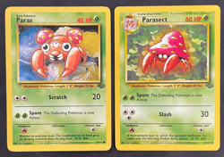 Parasect 41/64 & Paras 59/64 Jungle Regular - Pokemon Card Moderately Played - Image 1
