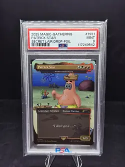 2025 MTG Patrick Star Spongebob Squarepants Secret Lair Foil PSA 9 - Image 1