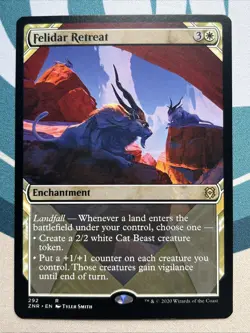 Magic MTG - Felidar Retreat [Regular] Showcase (292) Zendikar Rising NM - Image 1