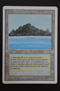Magic The Gathering MTG TROPICAL ISLAND Revised NM Near Mint - Image 1