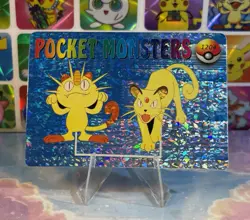 Pokemon Evolution Vintage Pocket Monsters Vending HOLO Prism Sticker 1998 Bandai - Image 2
