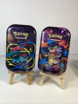 Pokemon TCG Mega Evolution Heroes Mini Tin Lot of 2 Sealed New & Shipped Free - Image 2