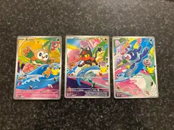 POKEMON Rowlet, Litten, Popplio MEP 045, 044, 043 NM First Partner 30th Gen 7 - Image 1