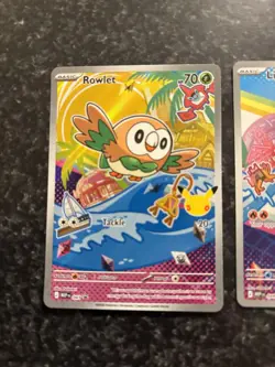 POKEMON Rowlet, Litten, Popplio MEP 045, 044, 043 NM First Partner 30th Gen 7 - Image 2