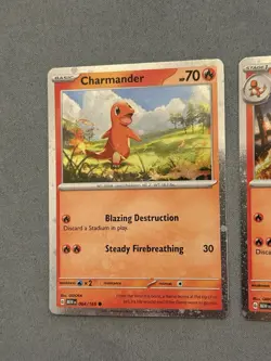 Pokemon TCG Charmander 004/165 Charmeleon 005/165 Cosmo Holo S&V NM/M - Image 2