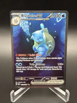 Pokemon Blastoise EX 200/165 Special Illustration Rare SV Scarlet & Violet 151 - Image 1