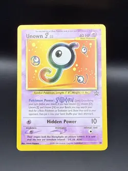 Pokemon TCG Unown J 2001 Black Star Promo Promo 38 - Image 2
