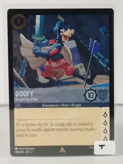 Goofy - Knight for a Day - Rare/Foil - Rise of the Floodborn #180 - LORCANA -T - Image 5
