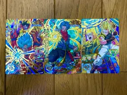 Super Dragon Ball Heroes 4 Star Card Lot x3 SR Holo Goku Trunks Japan - Image 1