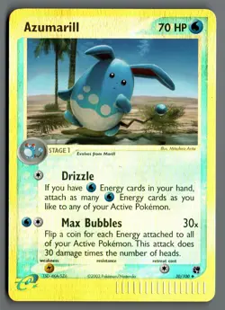Azumarill 30/100 Sandstorm Reverse Holo Pokemon Card - Image 1