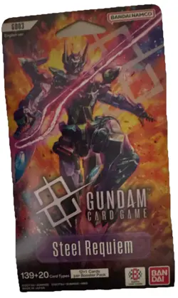 Bandai Gundam Card Game Steel Requiem Pack English 12+1 Cards. 5 PACK BUNDLE ! - Image 5
