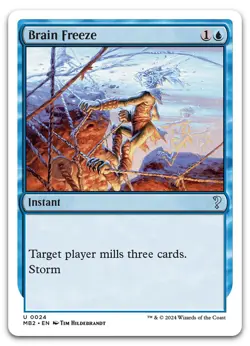 Brain Freeze (White Border) #24 (NM) Mystery Booster 2 MB2 Magic MTG - Image 1