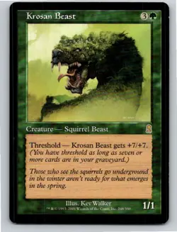 Magic the Gathering Krosan Beast Odyssey MTG Free Shipping! - Image 1