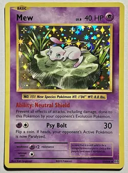 Mew 53/108 (LP) Holo Rare XY Series: Evolutions 2016 Pokemon Card TCG - Image 1