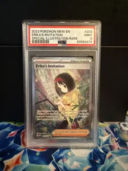 Erika's Invitation 203/165 Sv Scarlet & Violet 151 Holo SIR - PSA Mint 9 Pokemon - Image 1