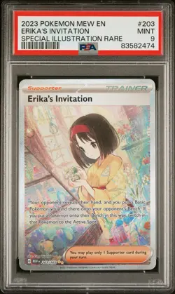 Erika's Invitation 203/165 Sv Scarlet & Violet 151 Holo SIR - PSA Mint 9 Pokemon - Image 3