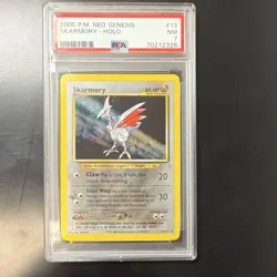 Pokemon TCG Skarmory Neo Genesis 13/111 2000 Holo Rare Unlimited PSA 7 English - Image 1