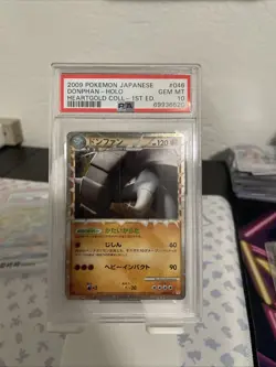 psa10 2009 pokemon japanese donphan-rev.foil heartgold coll-1st ed. - Image 1
