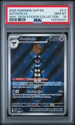 2025 POKEMON SVP EN-SV BLACK STAR PROMO #211 GOTHITELLE PSA 10 - Image 1