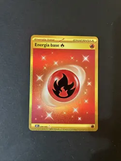 🇮🇹Pokemon Energia Base Fuoco 230/197 | Ossidiana Infuocata OBF Ita Near Mint - Image 1