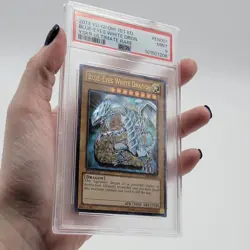 Konami Yu-Gi-Oh! Blue-Eyes White Dragon Ultimate Rare YSKR-EN001 Unlimited PSA 9 - Image 1