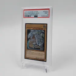 Konami Yu-Gi-Oh! Blue-Eyes White Dragon Ultimate Rare YSKR-EN001 Unlimited PSA 9 - Image 4