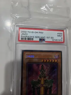 Yu-Gi-Oh! Jinzo PSV-000 1st Edition PSA 9 Mint - Image 4