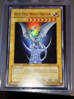 Yugioh! Blue Eyes White Dragon YAP1-EN001 Ultra Rare Promo Near Mint - Image 1