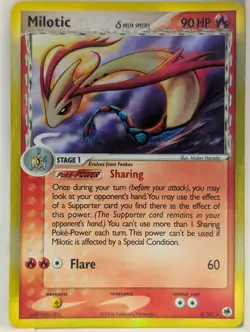 Milotic Holo Card Pokemon Dragon Frontiers, 5/101 Heavily Played Condition - Image 1