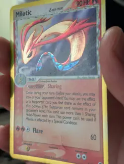 Milotic Holo Card Pokemon Dragon Frontiers, 5/101 Heavily Played Condition - Image 3