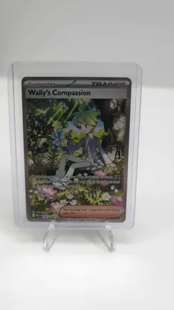 Pokemon Wally's Compassion Illustration Rare Holo 186/132 Me01 Trainer Card - Image 1
