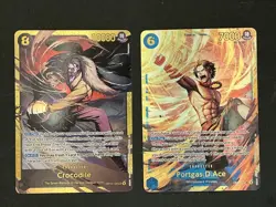 One Piece SEC lot! NM- Portgas.D.Ace SEC + Crocodile SEC + BONUS-SR/DON cards! - Image 2