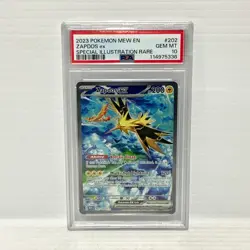 PSA 10 Zapdos EX 202/165 SIR - SV 151 - Graded Pokemon Card - Image 1