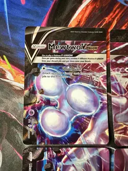 Mewtwo V-UNION SET OF 4 SWSH: Sword & Shield Promo Cards NEW - Image 2