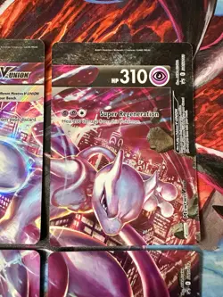 Mewtwo V-UNION SET OF 4 SWSH: Sword & Shield Promo Cards NEW - Image 3