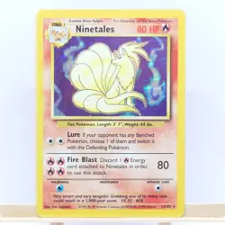 Ninetales 12/102 Pokemon Card TCG Base Set Unlimited Rare Holo MP - Image 3