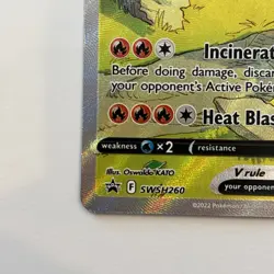 Pokemon TCG: Charizard V SWSH260 UPC Black Star Promo Full Art Ultra Rare NM - Image 4