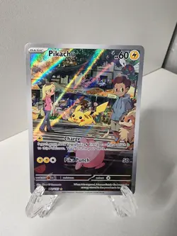 Pokemon TCG Pikachu IR 173/165 Sv: Scarlet & Violet 151 Illustration Rare Holo - Image 1