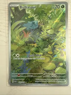 Pokemon Bulbasaur Illustration Rare #166 - SV 151 Set - PACK FRESH - Image 1