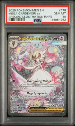 2025 Pokemon Gardevoir Mega Evolution Special Illustration Rare #178 PSA 10 - Image 1